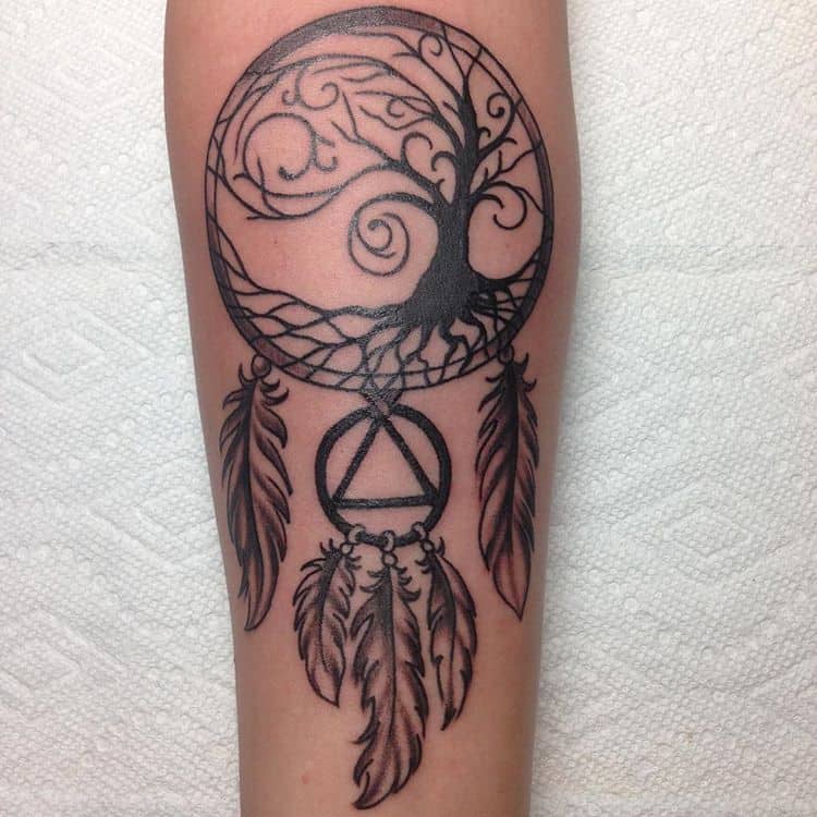 Dreamcatcher with tree of life