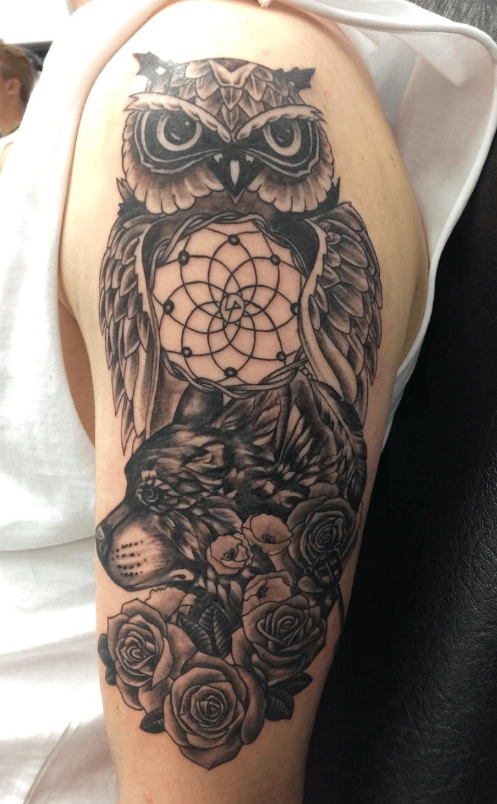 Dreamcatcher with illustrative style