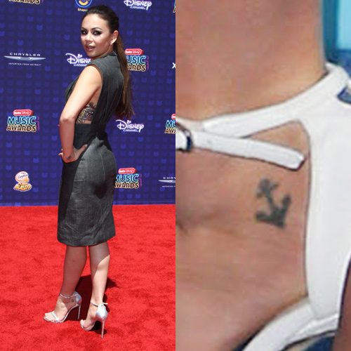 Anchor on janel parrish right ankle