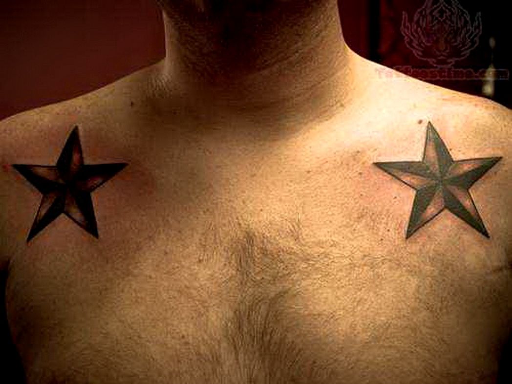 star tattoos on shoulders