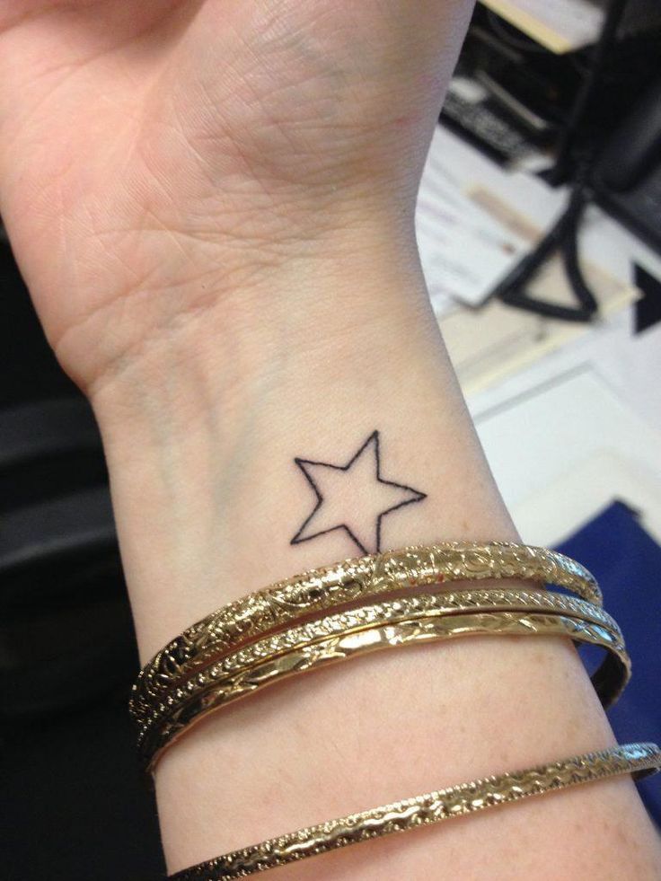star tattoos on wrists