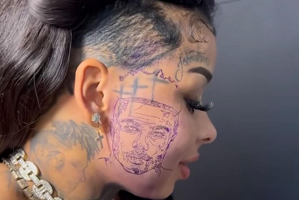 blueface face tattoo