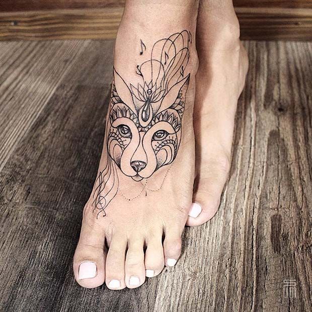 Animal Foot Tattoos