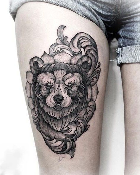 bear-tattoo-for-women