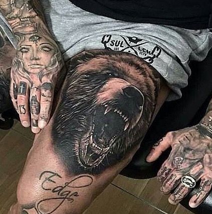 bear-tattoo-on-leg