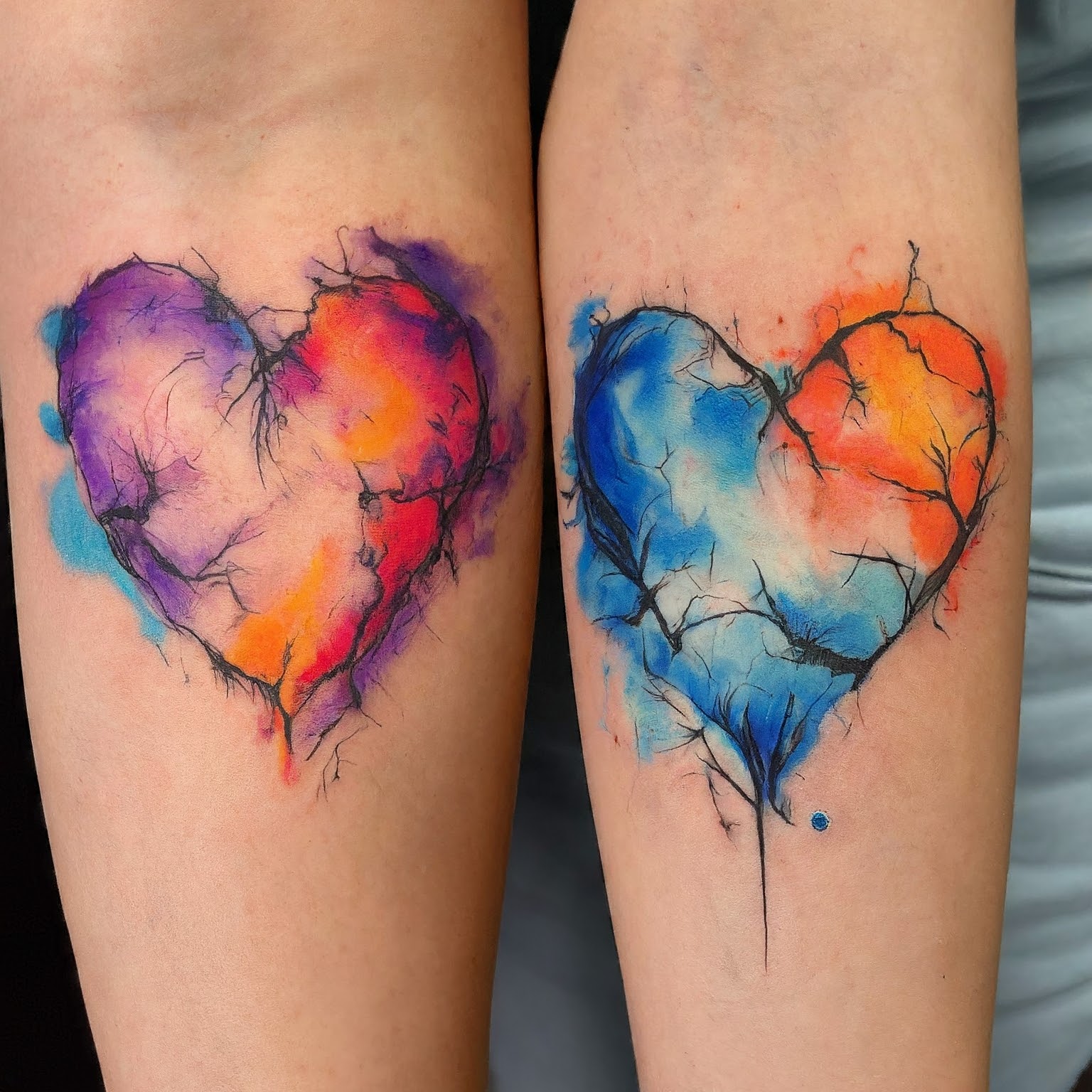 image Hearts Matching Tattoo