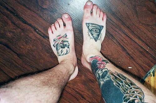 Small Foot Tattoos for Men