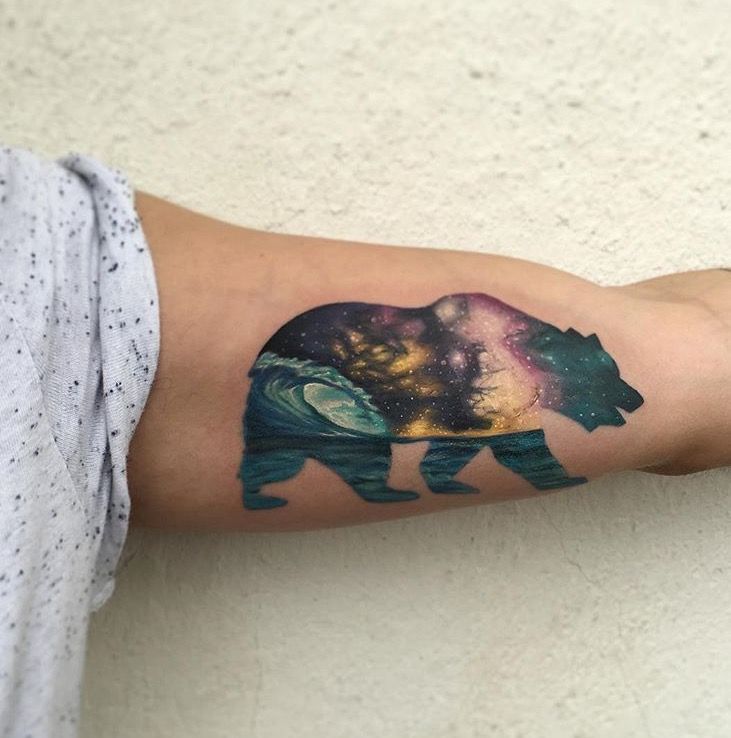 watercolor-bear-tattoo