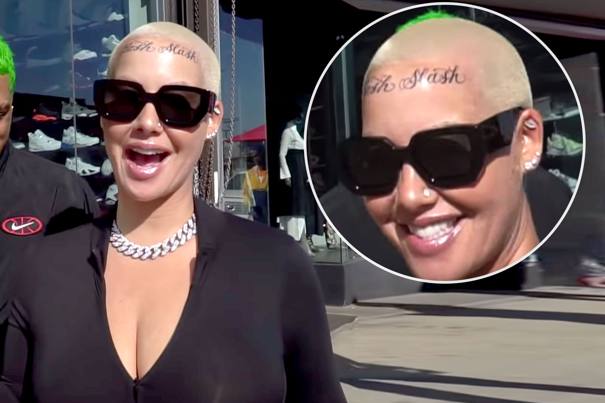 Amber Rose The Story Behind Her Face Tattoo And Net Worth Tattooed 