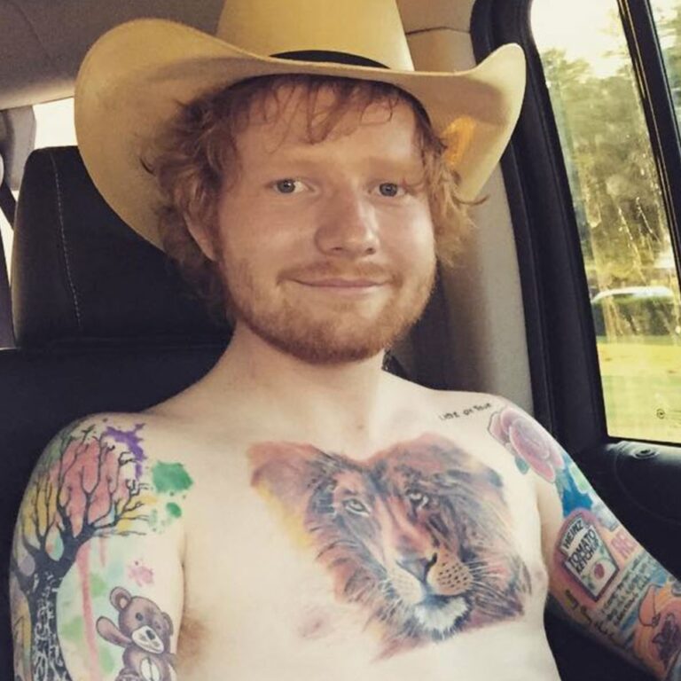 The Fascinating Story Behind Ed Sheeran's Tattoos - Tattooed Images