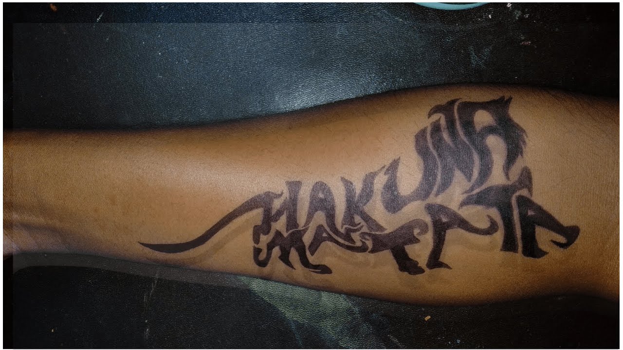 hakuna matata tattoo 89368 hakuna matata tattoo 89368
