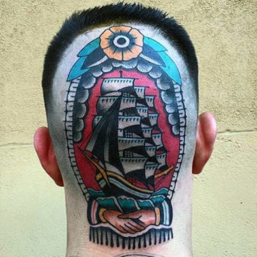 Bold American Traditional Tattoo
